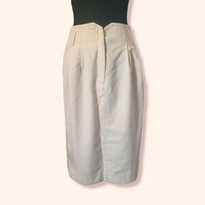 Vintage 80s Eleanor P. Brenner LTD Wool Pencil Skirt Size 8